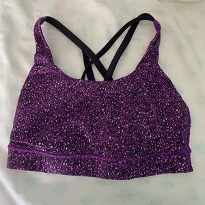 Lululemon purple sports bra, Size 4